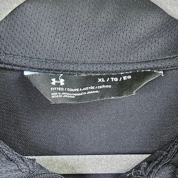Under Armour Green Fitted Mens XL Track Jacket Zip UP Collared Active Wear Gym - Picture 5 of 6
